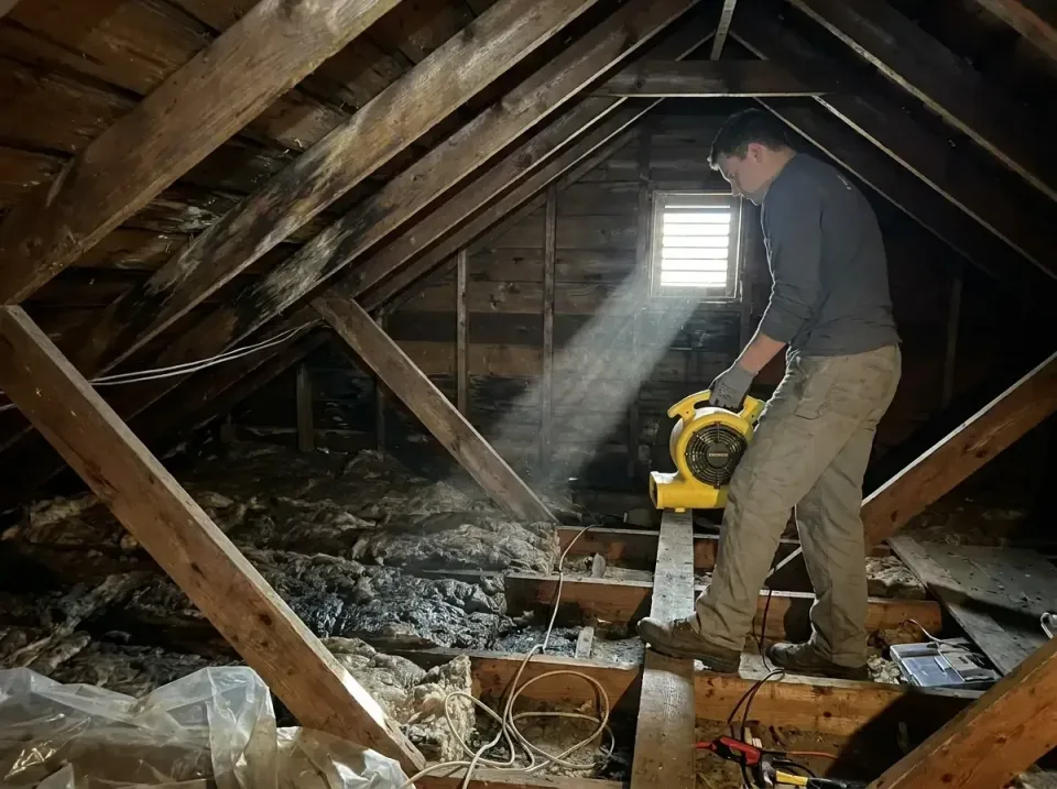 attic-water-damage-drying-proc-007 — frequently asked questions, Emergency Water Extraction & 24/7 Flood Response in Old Bet…